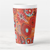 Farbenfrohe Beginnende Latte-Tasse Milchtasse (Vorderseite)