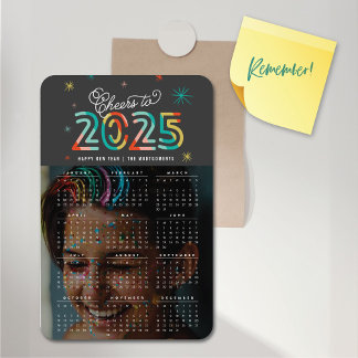 Farbenfrohe Beifall für das Foto 2023 Kalender Neu Magnet