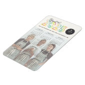 Farbenfrohe Beifall für das Foto 2025 Kalender Neu Magnet (Linke Seite)