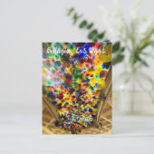 Farbenfrohe Bellagio-Decke Postkarte (Stehend Vorderseite)