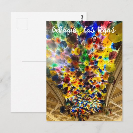 Farbenfrohe Bellagio-Decke Postkarte (Vorne/Hinten)