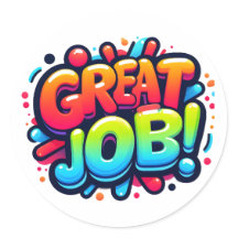 Farbenfrohe Belohnung Großer Job!