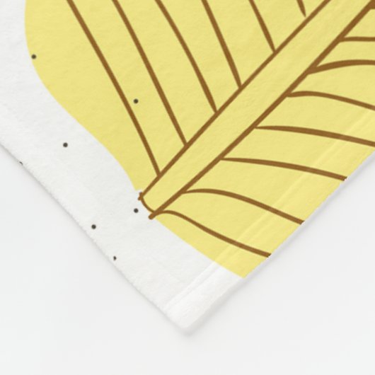 Farbenfrohe bemalte Blätter, glänzendes Geschäftsu Fleecedecke (Ecke)