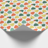 Farbenfrohe bemalte Blätter, glänzendes Geschäftsu Geschenkpapier (Ecke)