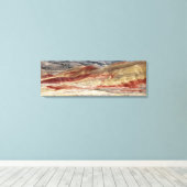 Farbenfrohe bemalte Hügel Landschaftsbild Foto Leinwanddruck (Insitu (Holzboden))