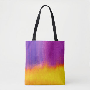 Farbenfrohe bemalte Leinwand als Hintergrund. Kuns Tasche