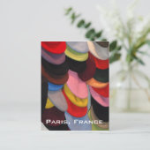 Farbenfrohe Berets Postkarte (Stehend Vorderseite)