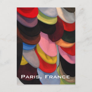 Farbenfrohe Berets Postkarte