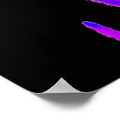 Farbenfrohe Berge Poster (Ecke)