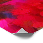 Farbenfrohe Berge Sonnenuntergang Landschaftsbild Poster (Ecke)