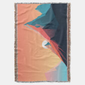 Farbenfrohe Berglandschaft Decke (Vorderseite Vertikal)