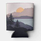 Farbenfrohe Berglandschaft Dosenkühler (Vorderseite)