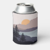 Farbenfrohe Berglandschaft Dosenkühler (Kanne Rückseite)