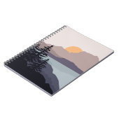 Farbenfrohe Berglandschaft Notizblock (Linke Seite)