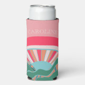 Farbenfrohe Berglandschaft Selters Dosenkühler (Seltzer Vorderseite)