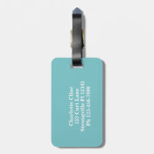 Farbenfrohe Bergsonne Moderne Gepäckanhänger (Rückseite vertikal)