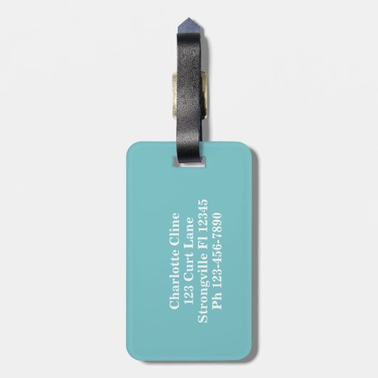 Farbenfrohe Bergsonne Moderne Gepäckanhänger (Rückseite vertikal)