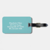 Farbenfrohe Bergsonne Moderne Gepäckanhänger (Rückseite horizontal)