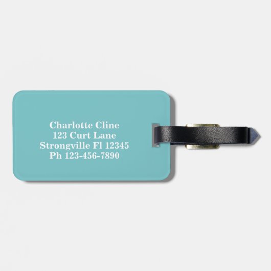 Farbenfrohe Bergsonne Moderne Gepäckanhänger (Rückseite horizontal)