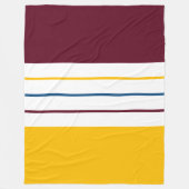 Farbenfrohe Bernsteinfall Streifen Fleecedecke (Vorderseite)