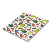 Farbenfrohe Berries Muster Fliese (Seite)