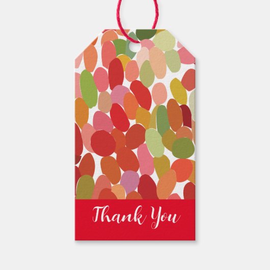 Farbenfrohe Berries Obst Personalisiert Geschenkanhänger (Vorderseite)