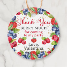 Farbenfrohe Berries Vielen Dank Berry Much Geburts