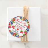 Farbenfrohe Berries Vielen Dank Berry Much Geburts Geschenkanhänger (Beispiel)