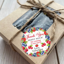 Farbenfrohe Berries Vielen Dank Berry Much Geburts