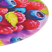 Farbenfrohe Berry Fest Schneidebrett (Ecke)