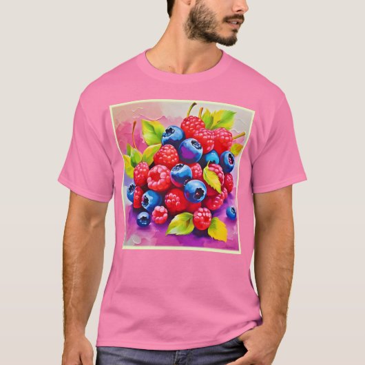 Farbenfrohe Berry Fest T-Shirt (Vorderseite)