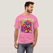 Farbenfrohe Berry Fest T-Shirt (Vorne ganz)