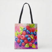 Farbenfrohe Berry Fest Tasche (Vorderseite)