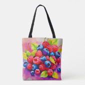 Farbenfrohe Berry Fest Tasche (Rückseite)