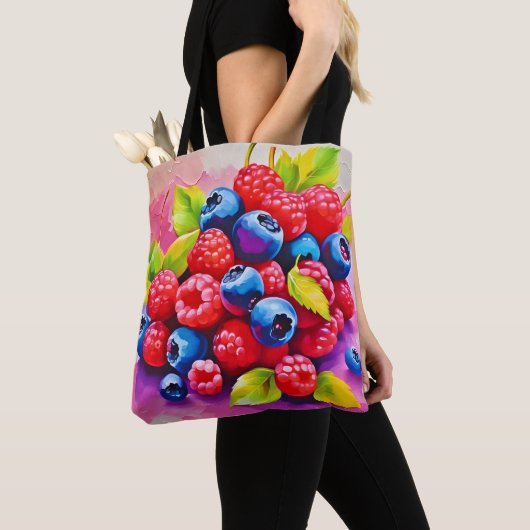 Farbenfrohe Berry Fest Tasche (Von Nahem)
