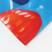 Farbenfrohe Berry Fiesta Design Fleecedecke (Ecke)