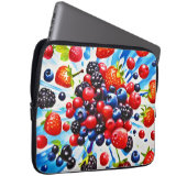 Farbenfrohe Berry Fiesta Design Laptopschutzhülle (Vorne Rechts)