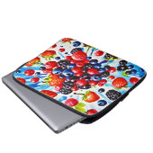 Farbenfrohe Berry Fiesta Design Laptopschutzhülle (Vorne Knopf)