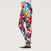 Farbenfrohe Berry Fiesta Design Leggings (Links)