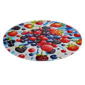 Farbenfrohe Berry Fiesta Design Schneidebrett (Ecke)