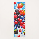 Farbenfrohe Berry Fiesta Design Yogamatte (Vorderseite)