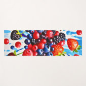 Farbenfrohe Berry Fiesta Design Yogamatte (Vorderseite (Horizontal))