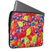 Farbenfrohe Berry Pattern Laptopschutzhülle (Vorne Rechts)