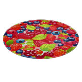 Farbenfrohe Berry Pattern Schneidebrett (Ecke)