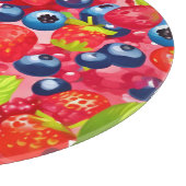 Farbenfrohe Berry Pattern Schneidebrett (Ecke)