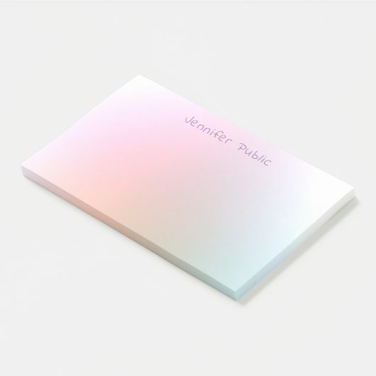 Farbenfrohe Berufliche Vorlage Modernes Elegantes Post-it Klebezettel (angewinkelt)