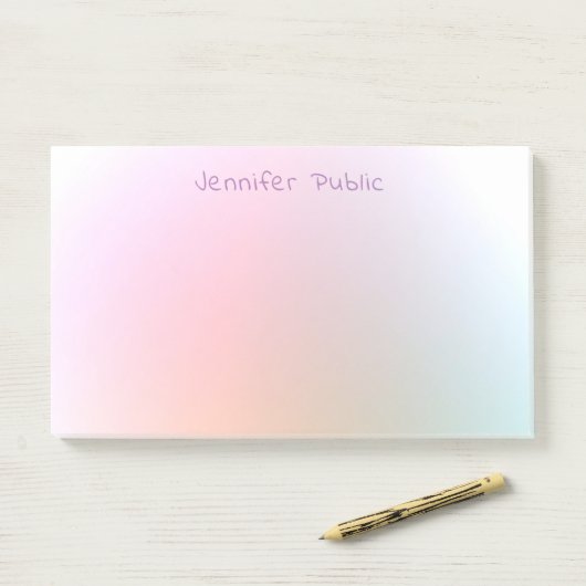 Farbenfrohe Berufliche Vorlage Modernes Elegantes Post-it Klebezettel (Auf Schreibtisch)