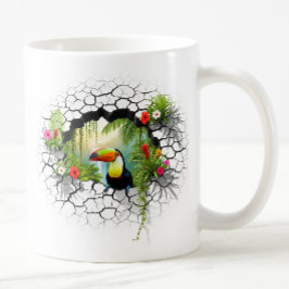 Farbenfrohe Berührung durch das Wall Portal Kaffeetasse