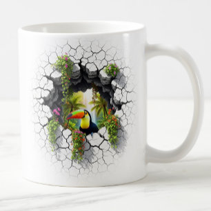 Farbenfrohe Berührung durch das Wall Portal Kaffeetasse