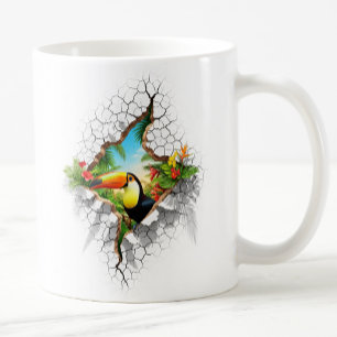 Farbenfrohe Berührung durch das Wall Portal Kaffeetasse